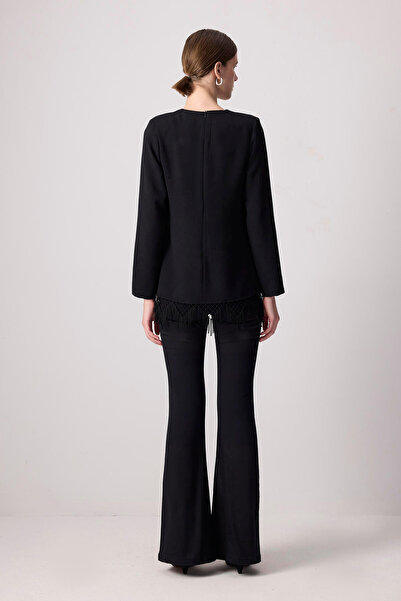 Touché Privé Crepe Tunic with Tassel