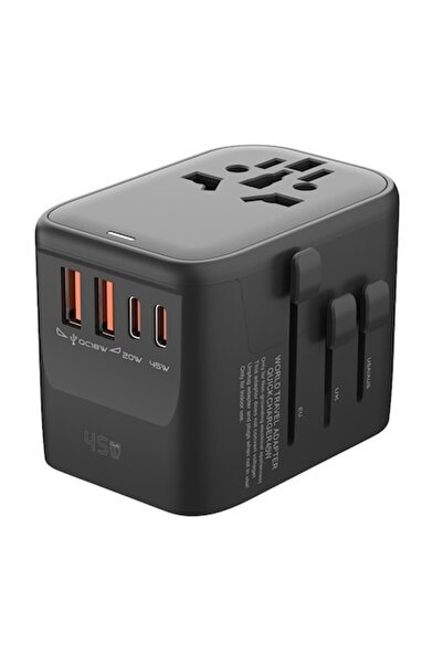 Voltres Προσαρμογέας φορτιστή ταξιδιού γενικής χρήσης 45W - Ταξίδια