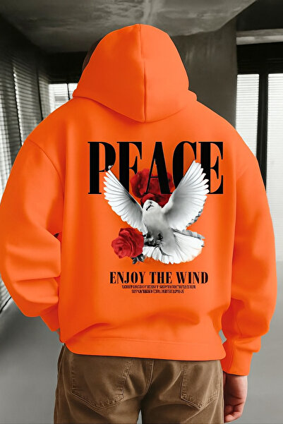 DM DOLCE MORE سترة رياضية بغطاء للرأس للجنسين مصنوعة من القطن الممشط بثلاثة خ...