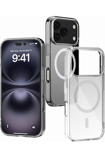 Generic جراب لهاتف iPhone 17 Pro، متوافق مع MagSafe، حماية عسكرية مقاومة للصدمات