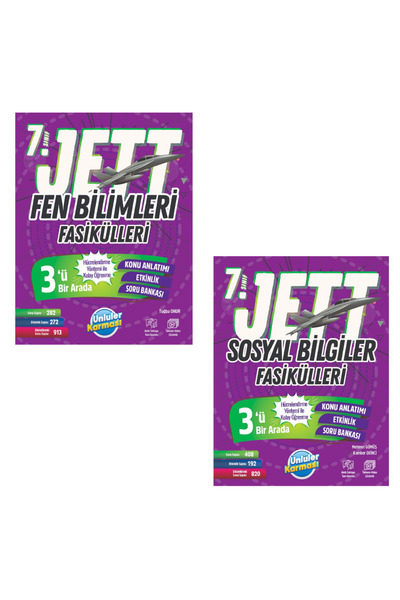 Bes Yayınları 7. Sınıf JETT Fen ve Sosyal Biligler Fasikülleri ( 2025- 2026