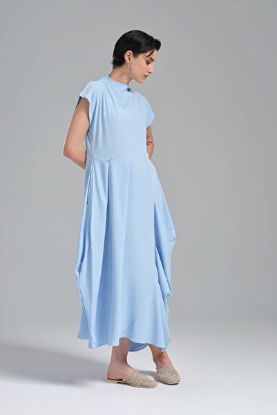 tw3 Rochie de designer cu guler înalt pentru femei