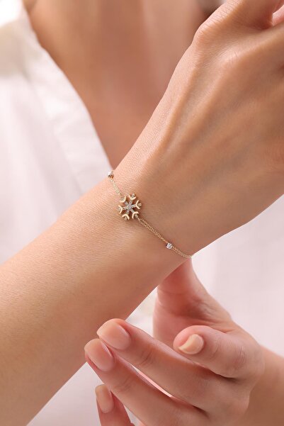 Tufanlar Kuyumculuk 14 Ayar Kar Tanesi Altın Bileklik