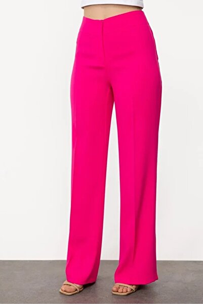 Ekol Bol Paça Krep Cepsiz Pantolon 1212