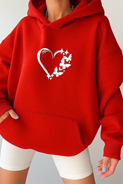 DM DOLCE MORE سترة رياضية بغطاء للرأس للجنسين مصنوعة من القطن الممشط بثلاث خيوط