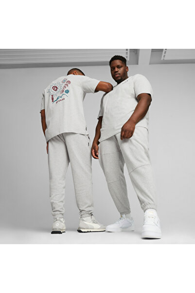 Puma Mens DOWNTOWN Graphic T-Shirt - Gray