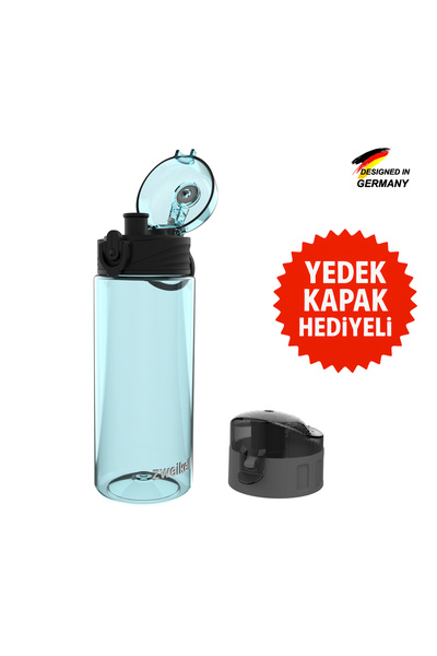 zweikell Lento Jr Switch Turkuaz Bpa Içermez 500 ml Tritan Su Matarası