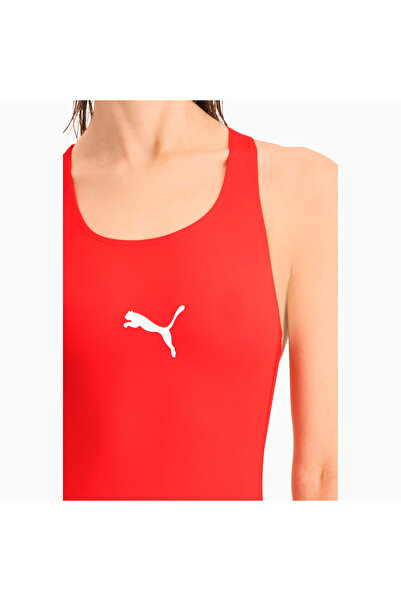 LİCENCE Womens Swim Racerback Swimsuit - Red
