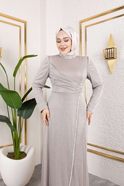 Elif Artar Pırıltı Abiye gold