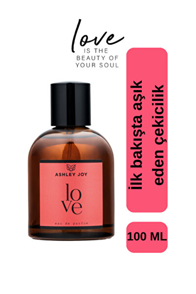 ASHLEY JOY Love EDP Kadın Oryantal Parfüm 100 ML Kahverengi Cam Şişe