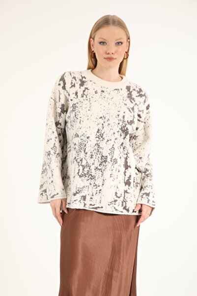 Suede Style 40967 - Stylish Comfortable Patterned Women's Knitwear Sweater