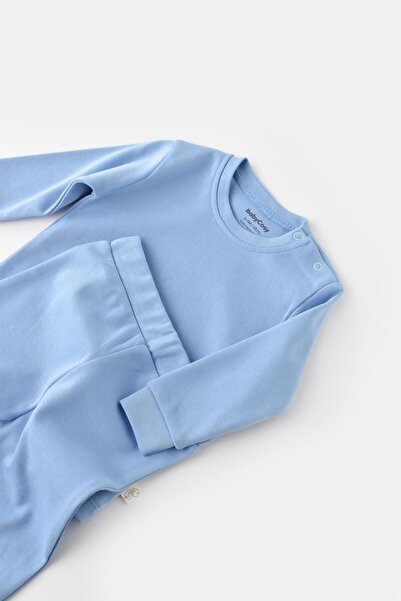 Magu Baby Boy Cotton Blue Long Sleeve Sweatshirt and Sweatpants Set
