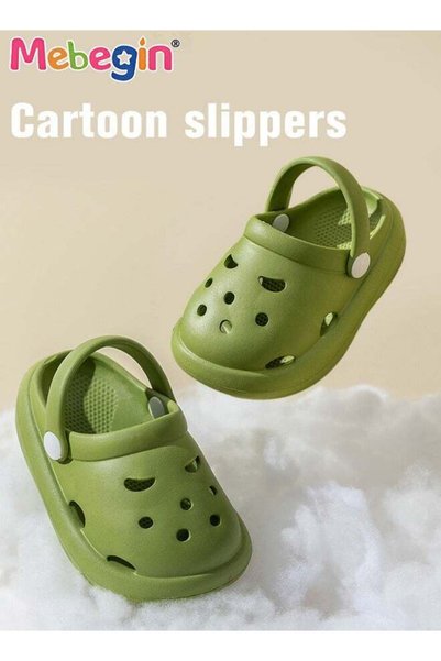 Generic Unisex Kids Shoes, Cartoon Slippers with Non-slip Soles and Soft Uppe...
