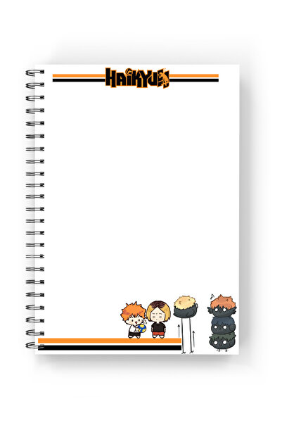 nihonwosekai 2 Pcs Haikyu Anime Spiral Notebook A5 Size 50 Sheets