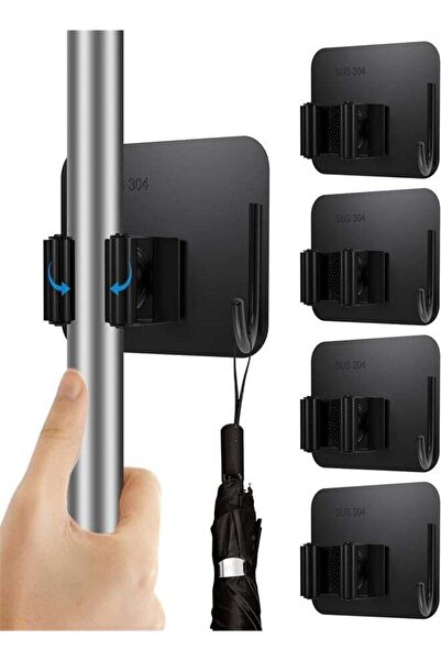 Generic حامل الممسحة، مجموعة من 4 حاملات ممسحة للمطبخ والمنزل والمرآب والحمام والخزانة والمطبخ والمرآب والحديقة.