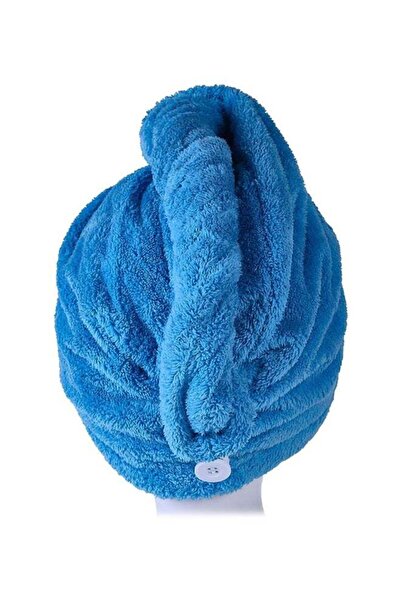 Generic Quick Drying Hair Towel Wrap Blue