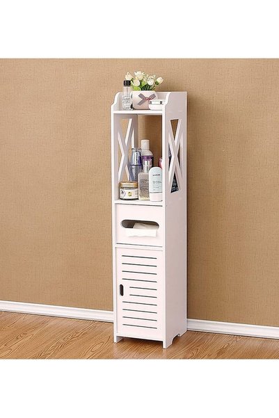 Generic Bathroom Cabinets Corner Shelf Tissue Rack Storage Organizer Towel Ho...