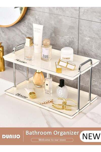 Generic 2-Tier Bathroom Counter Organizer, Makeup Countertop Organizer Perfum...