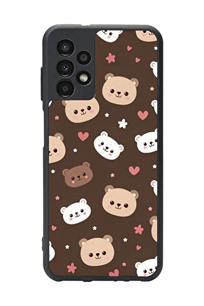 Aksel Kılıf غطاء حماية مطبوع متوافق مع هاتف سامسونج جالاكسي A13، أسود غير لام...