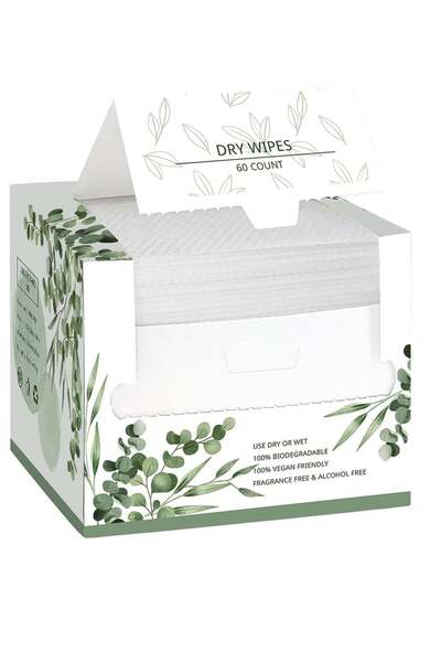 Generic Disposable Face Towel Biodegradable Large Dry Wipes Extra Thick Soft Clean Facial Towels for Sensit