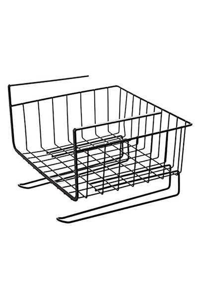 Generic سلة تحت الرف - رف أطباق متعدد الوظائف - أسود 28 × 26 سم