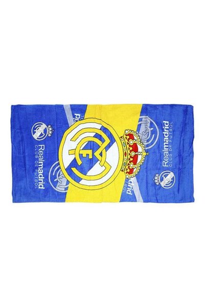 Generic Real Madrid FC Bath and Beach Towel Blue/Yellow