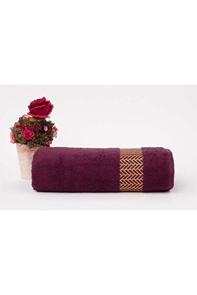 Generic White Rose ARROW JACQUARD TOWELS - 500 GSM - 100% Cotton Terry - Jacquard Border- 1 Bath Sheet 80X1