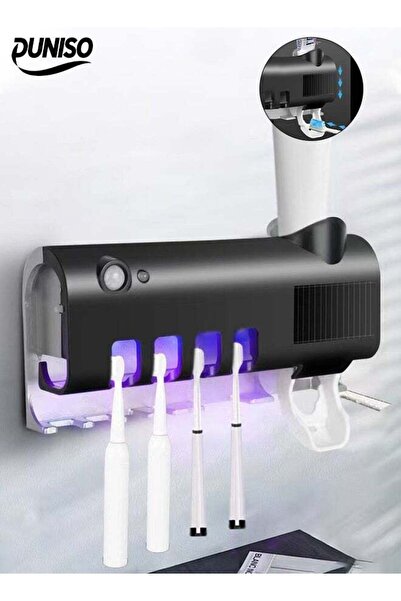 Generic DUNISO UV Toothbrush Sterilizerï¼Œ Wall Mounted Toothbrush Holder, Toothbrush Holder, Wireless Desi