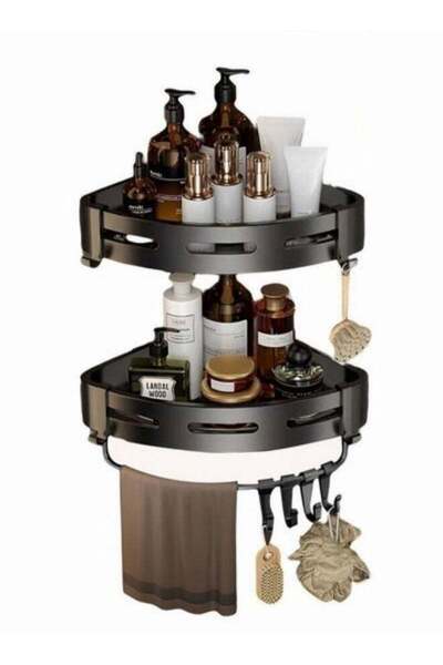 Generic 2-Piece Wall Mounts Storage Rack,Shower Storage Organizer With Towel ...