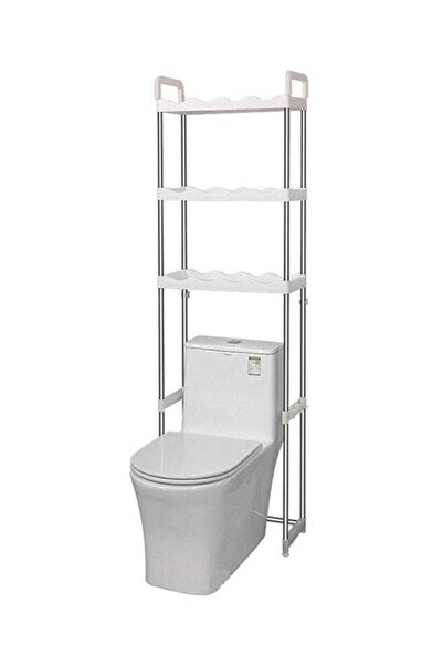 Generic 3 Layer Multi-Purpose Toilet Rack,Stainless Steel Space-Saving Rack,F...
