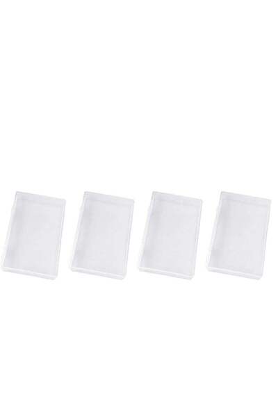 Generic Excefore 4 Pcs Photo Storage Bo Clear Plastic Jewelry Box Organizer Photo And Craft Case