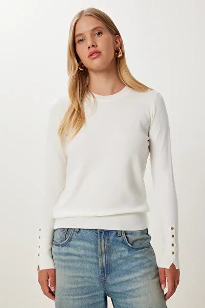 Lovelyİstanbul Basic Knitwear Sweater Lmx0103 Bone