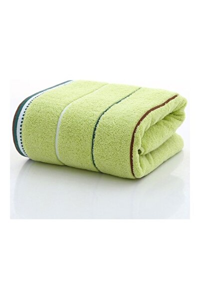 Generic Large Pure Cotton Bath Towel Green 70X140cm