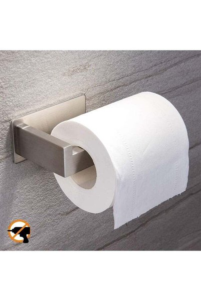 Generic Toilet Paper Stainless Steel Holder Adhesive