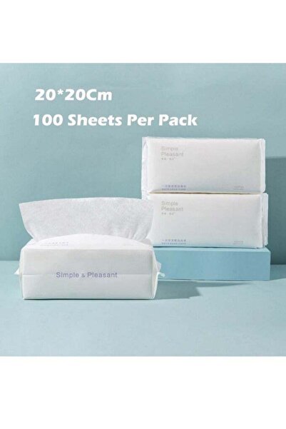 Generic Disposable Face Towel, 2 Pack Super Soft Cotton Tissue Dry Wet Dual U...