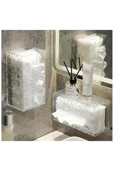 Generic HOMESTAR Multifunctional Acrylic Tissue Holder Box Cover, Table Storage Box Container, Facial Tissu