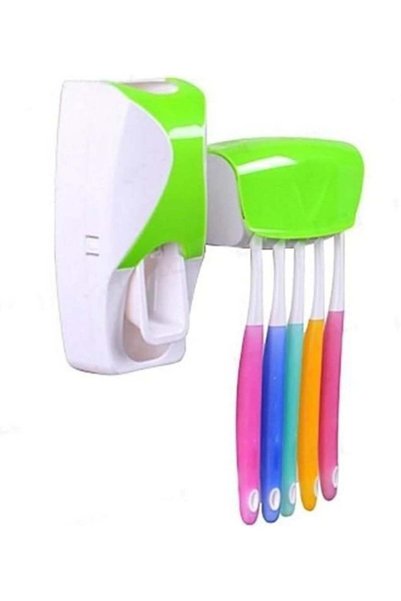 Generic Toothbrush Holder with Cover Bathroom Storage Stand Toothpaste Dispen...