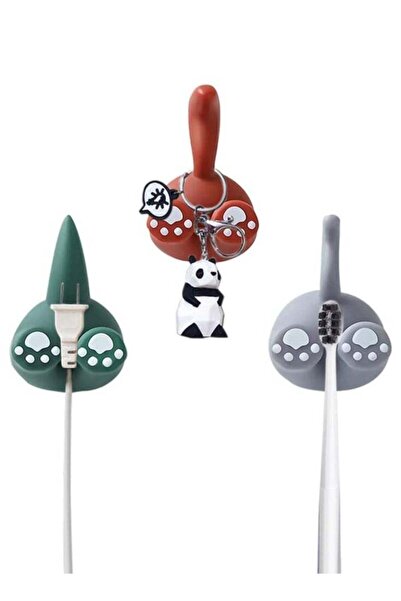 Generic Wall Toothbrush Holder Cute Animal Adhesive Hooks Space-Saving Plugs ...