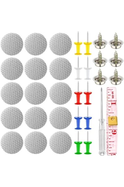 OEMTOOLS Kit 65 capse, incluse 65 buc catarame, 65 cuie colorate, surubelnita...