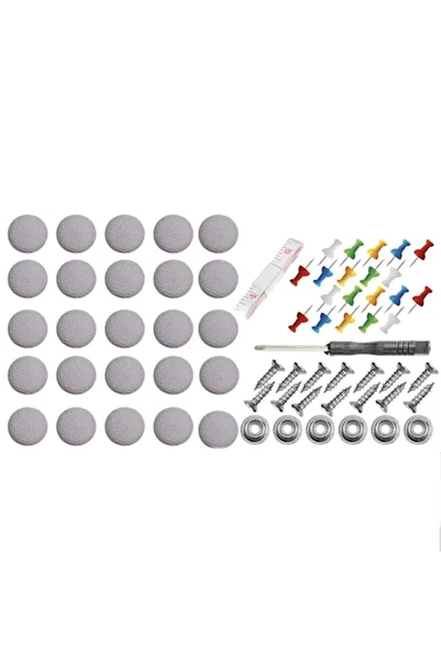 Jenuos Kit 70 fasteners, includes 70 buckles, 70 colored nails, screwdriver, measuring tape for car univers