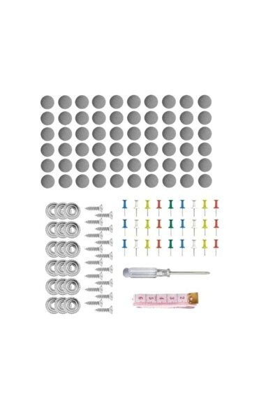 OEM Kit de reparare a tavanului auto cu 70 de butoane pentru tapițerie, șurubelniță, ruletă de măsurat, Colori