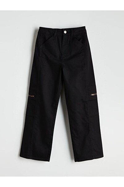 LC Waikiki Pantaloni cargo pentru fete cu picioare largi LCW Kids