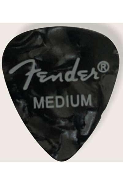 Master Music Premium 351 Shape Celluloid Picks Black Moto Medium Pena - 1 Adet