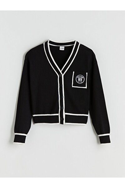 LC Waikiki LCW Kids V Yaka Kız Çocuk Triko Hırka