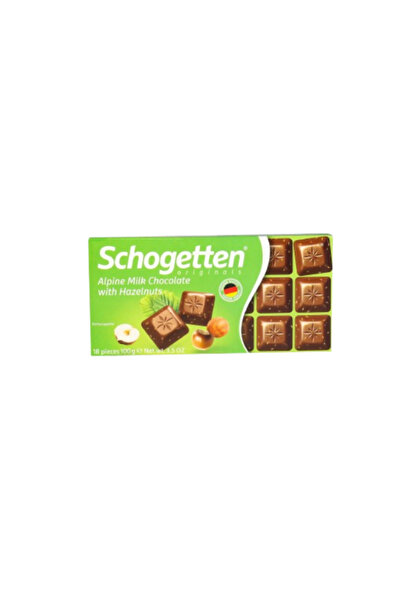 Schogetten - Alpine Milk Chocolate with Hazelnuts 100g