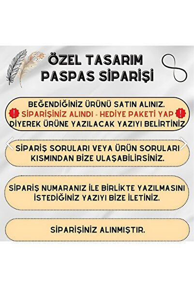 Dormot Modern Dijital Baskı Paspas - Popüler Füme Tatlı Çift İsimli Kişiye Özel Kapı önü Paspas 70x45cm