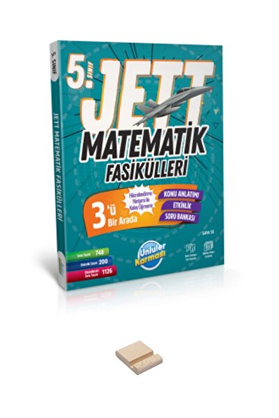 Ünlüler Karması 5. Sınıf Jett Matematik Fasikülleri ve Telefon Standı