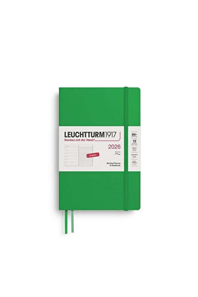 Leuchtturm1917 حجم الحقيبة (B6+) مفكرة ومفكرة يومية لمدة 12 شهرًا (مخططة) 202...