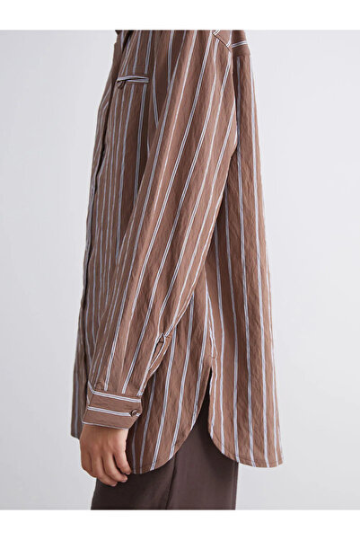 LC Waikiki Çizgili Kadın Gömlek Tunik