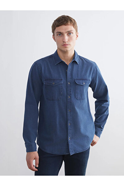 LC Waikiki Regular Fit Uzun Kollu Erkek Jean Gömlek